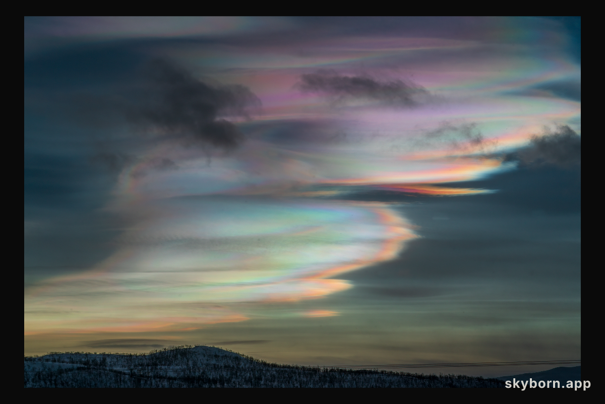 Nacreous Clouds over Lapland