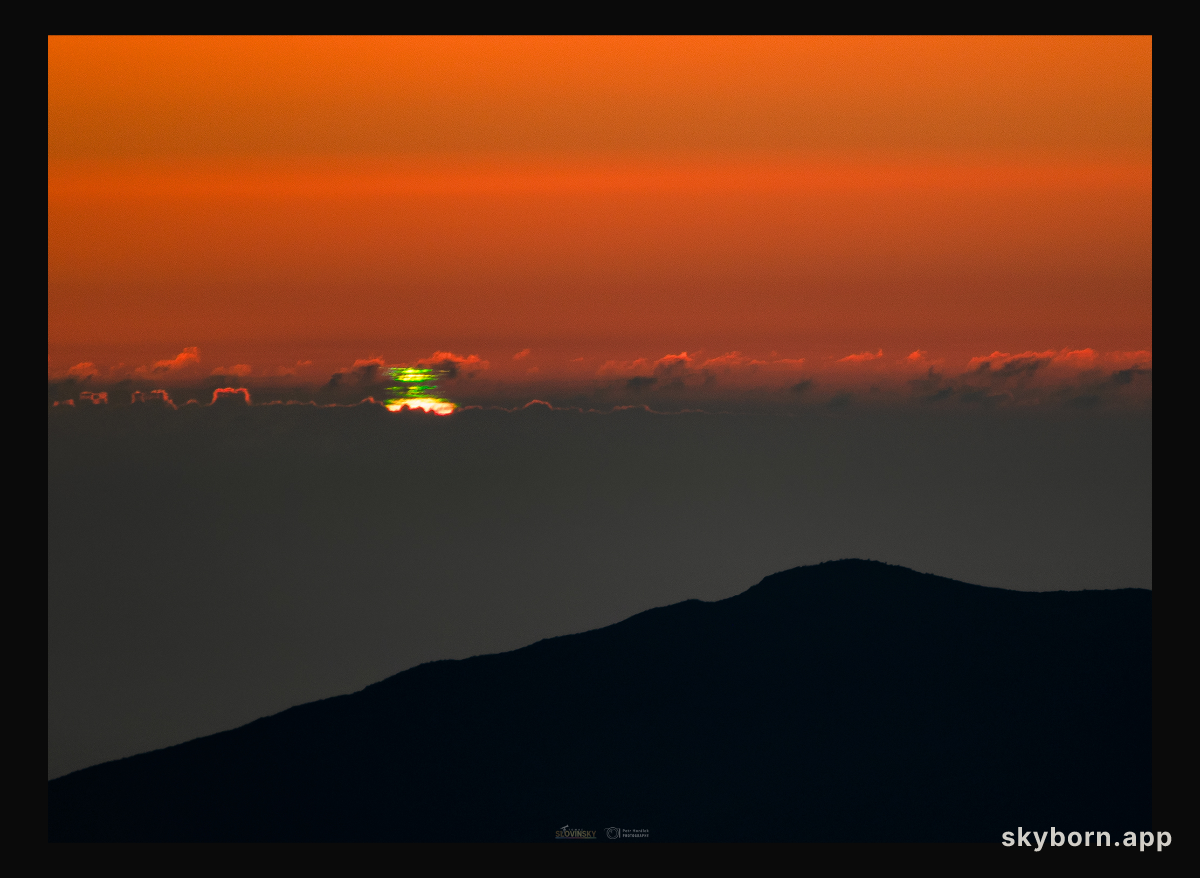 A Multiple Green Flash Sunset