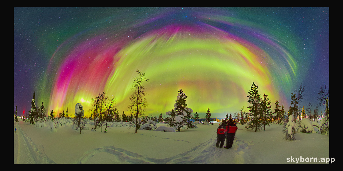 Auroral Storm over Lapland