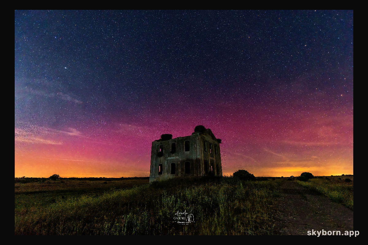 Northern Lights over Southern Europe