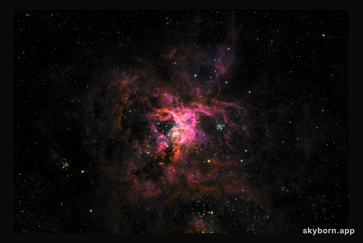 The Tarantula Nebula from SuperBIT