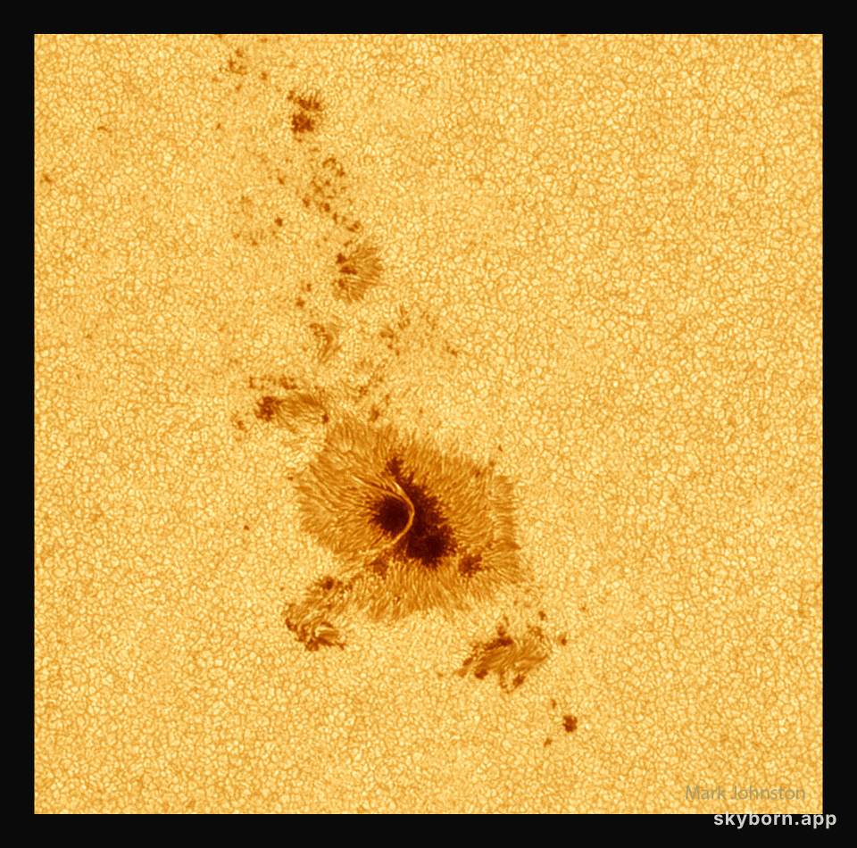 Sunspot with Light Bridge