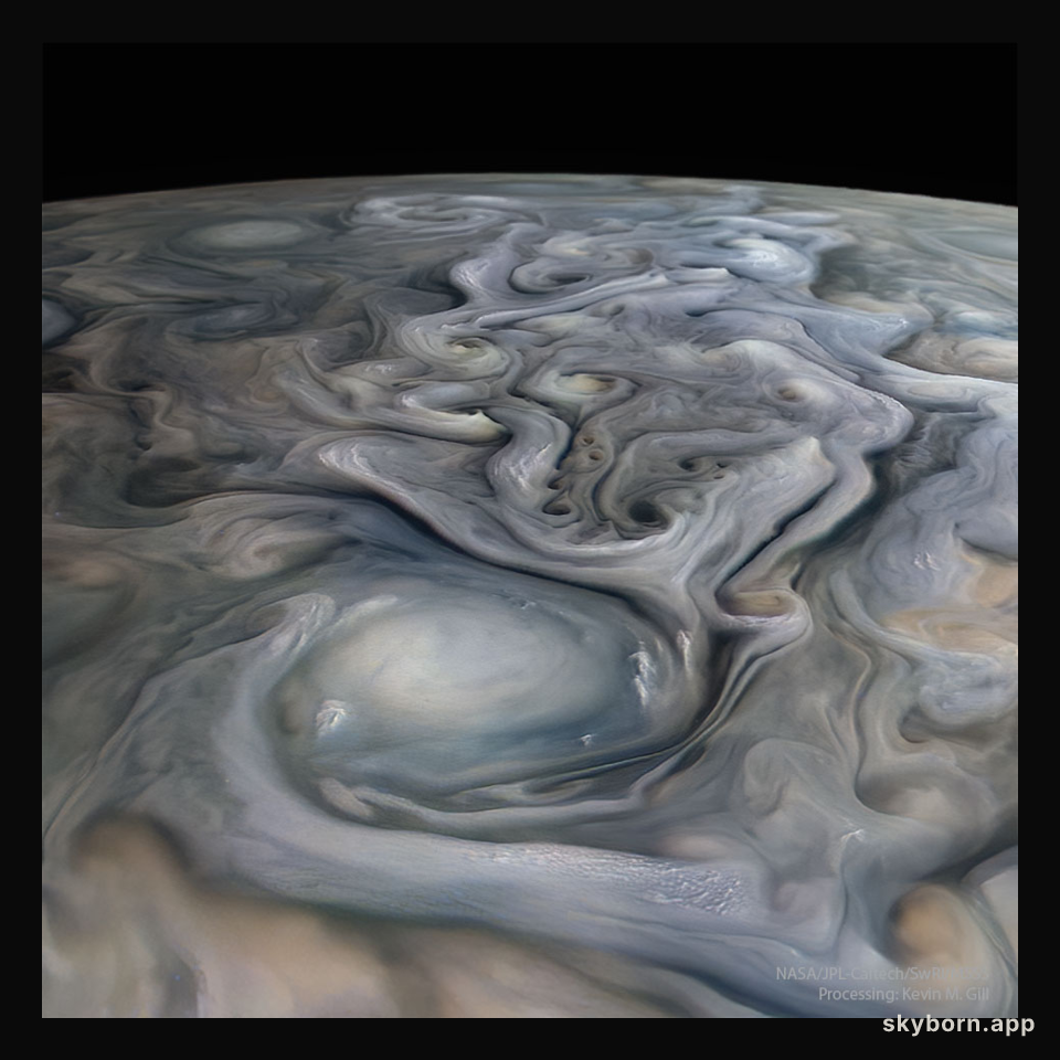 Jupiter's Swirls from Juno