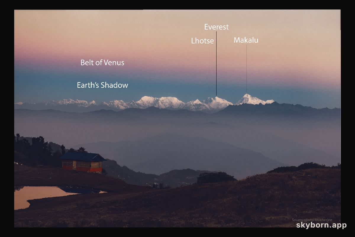 The Belt of Venus over Mount Everest