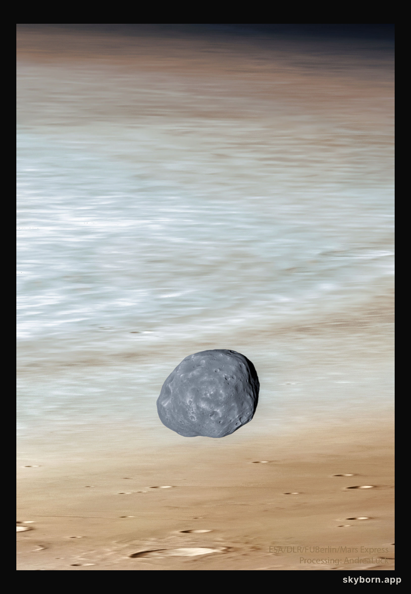 Phobos over Mars