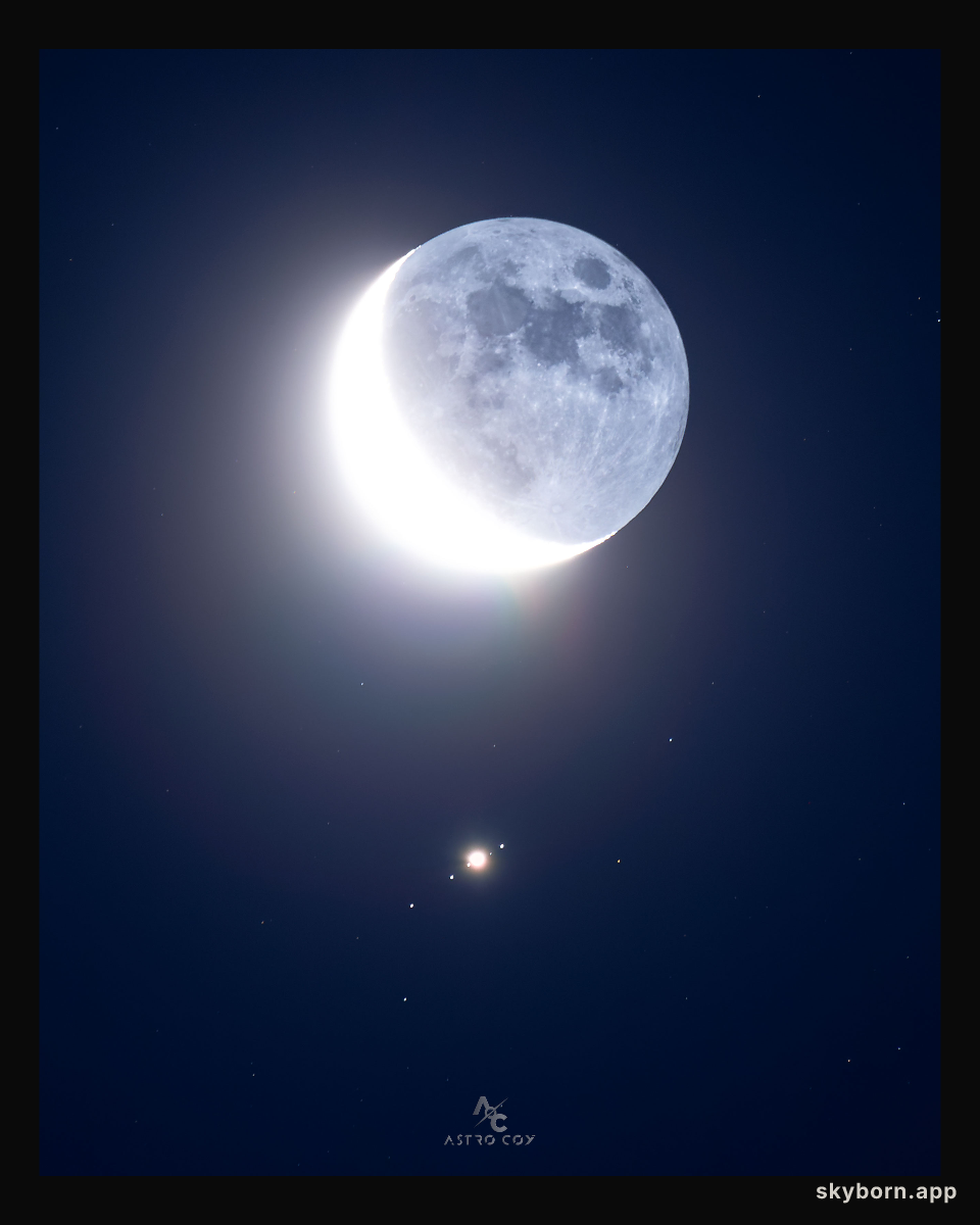Moon Meets Jupiter
