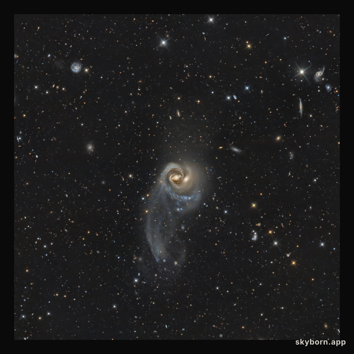 Arp 93: A Cosmic Embrace