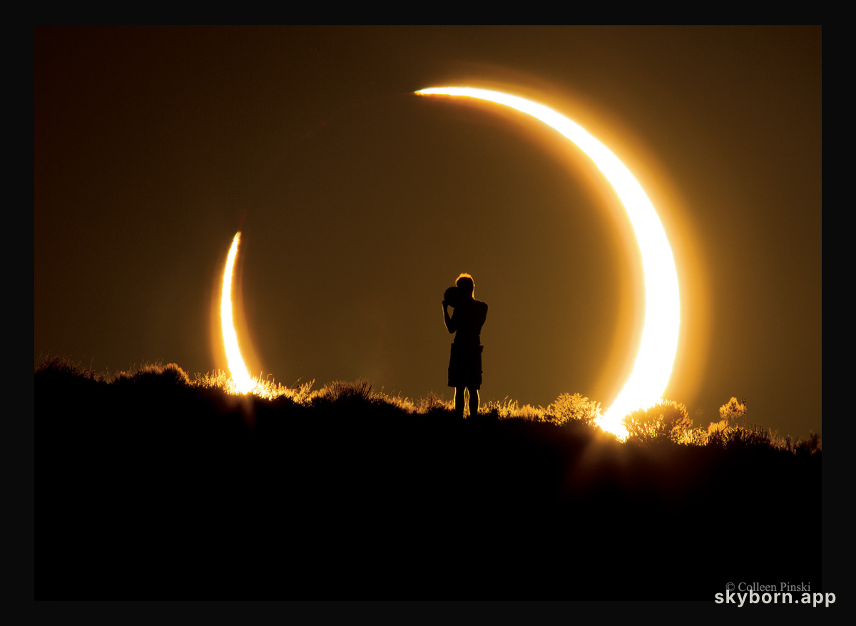 An Annular Solar Eclipse over New Mexico