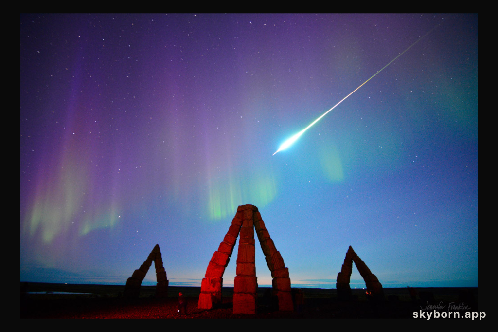 Fireball over Iceland
