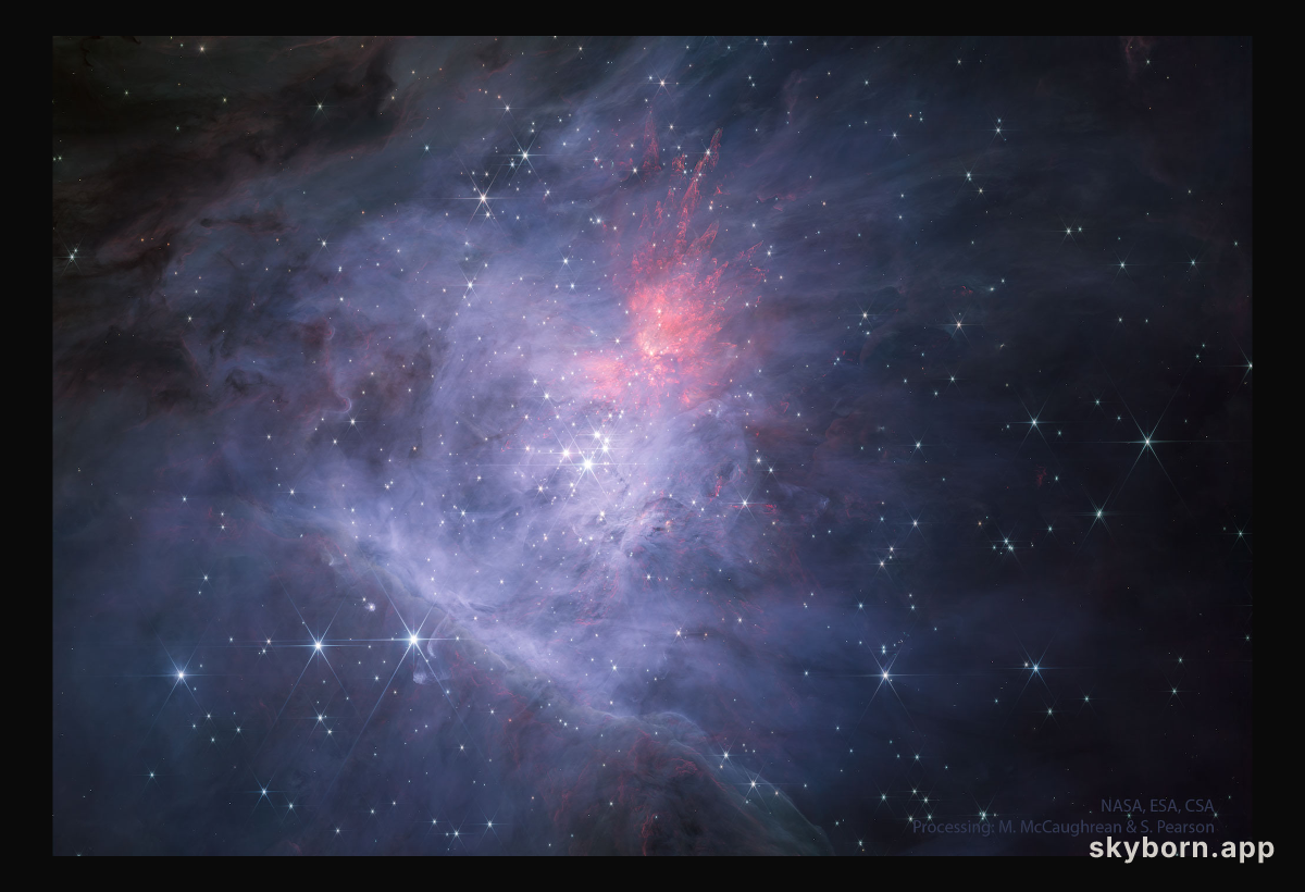 Hidden Orion from Webb