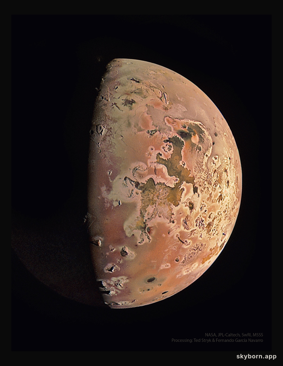 Moon Io from Spacecraft Juno