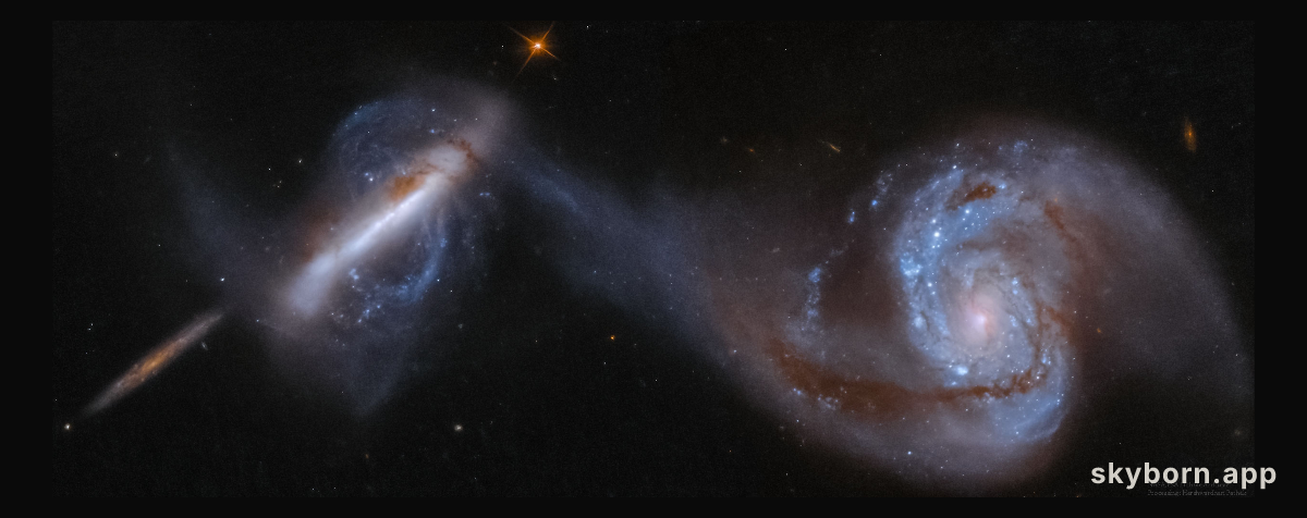 Arp 87: Merging Galaxies from Hubble