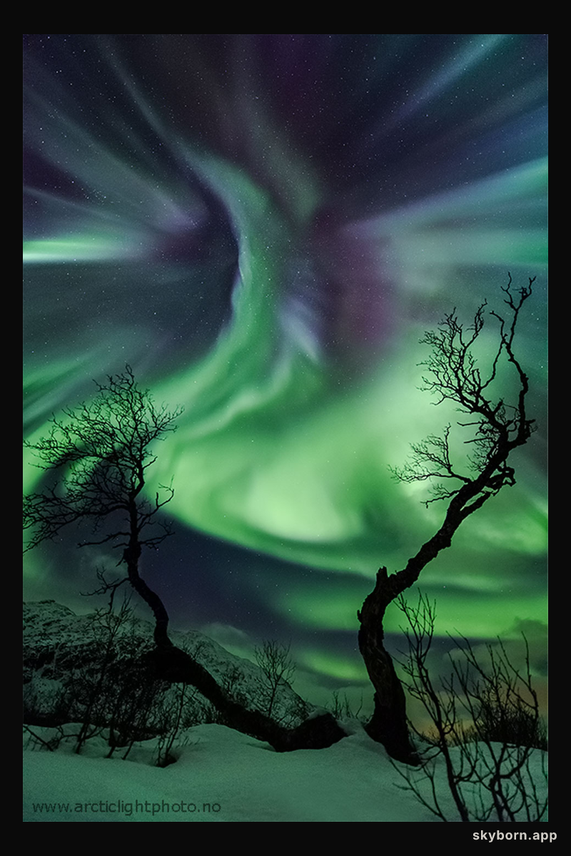Creature Aurora Over Norway