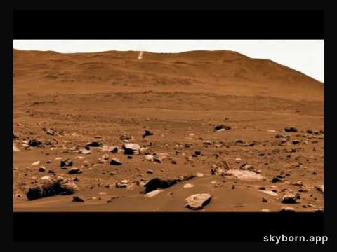 A Martian Dust Devil Spins By