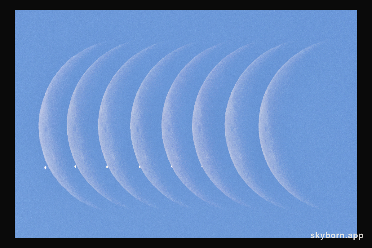 Daytime Moon Meets Morning Star
