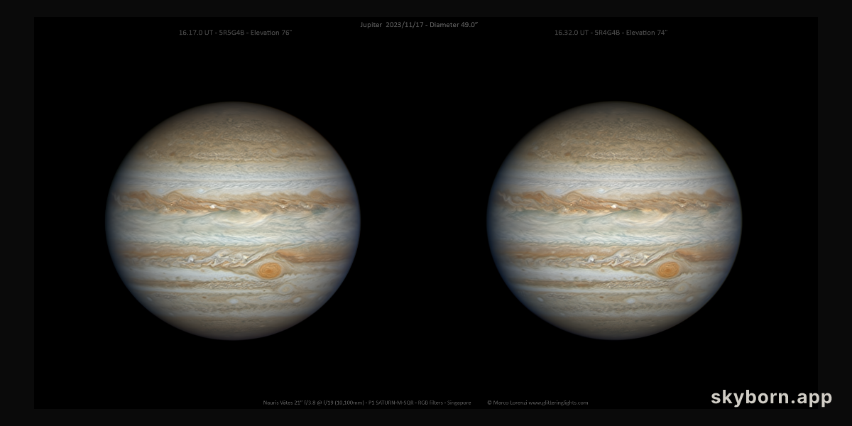Stereo Jupiter near Opposition