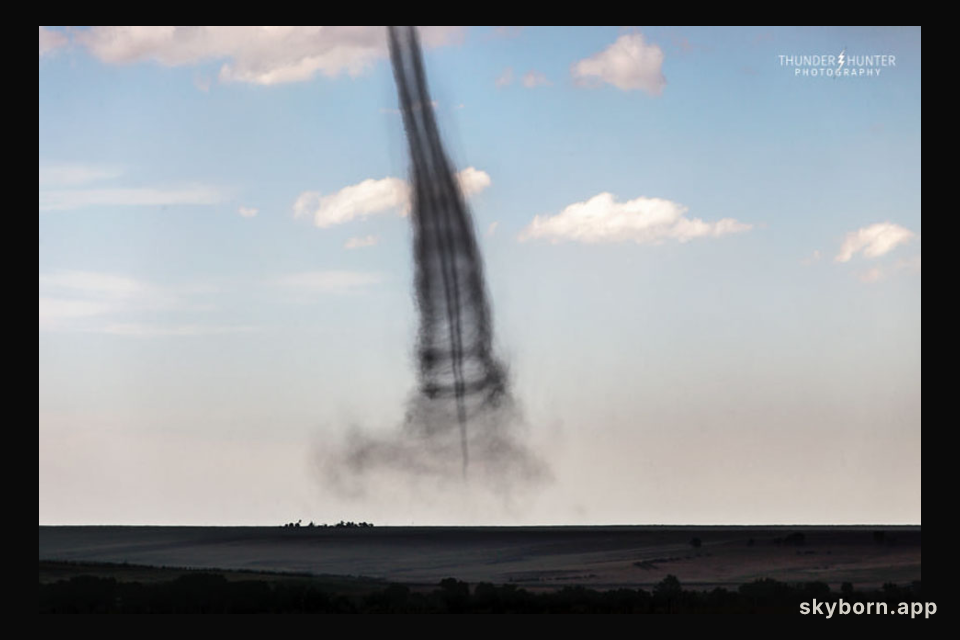 A Landspout Tornado over Kansas