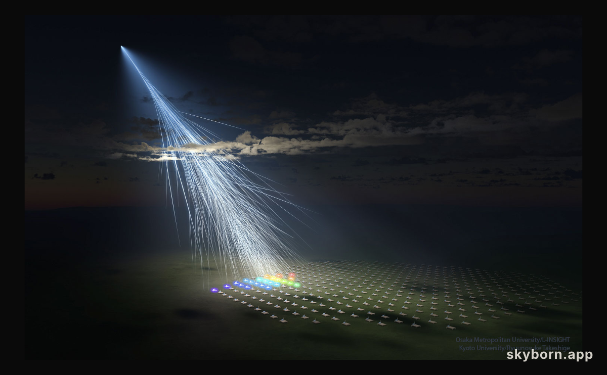 Energetic Particle Strikes the Earth