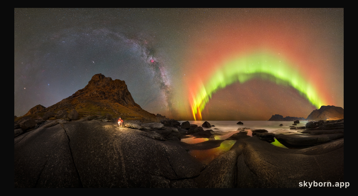 Aurora and Milky Way over Norway