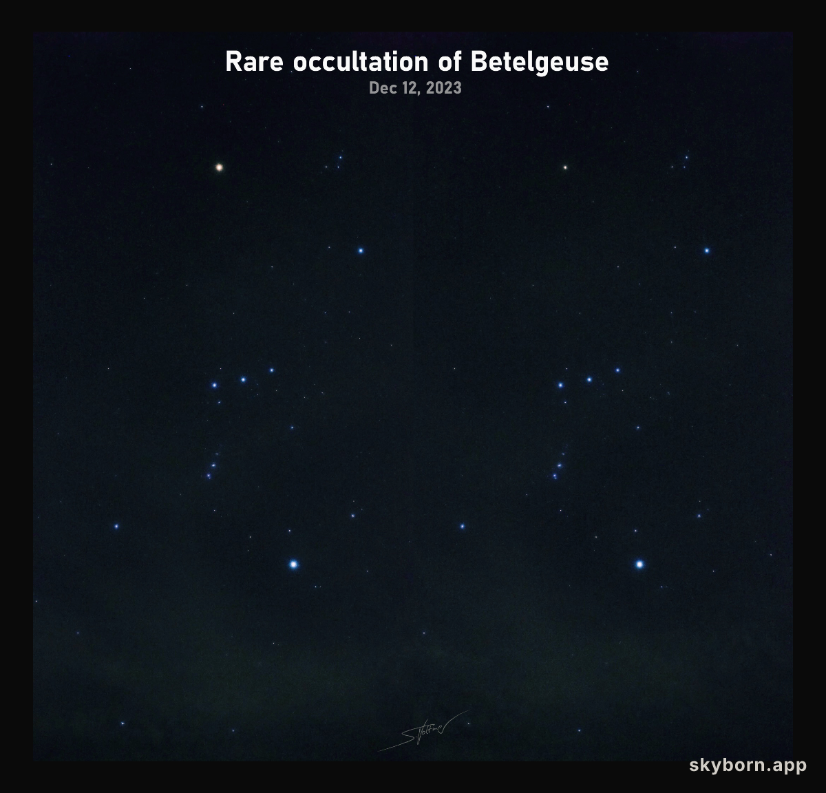 Betelgeuse Eclipsed
