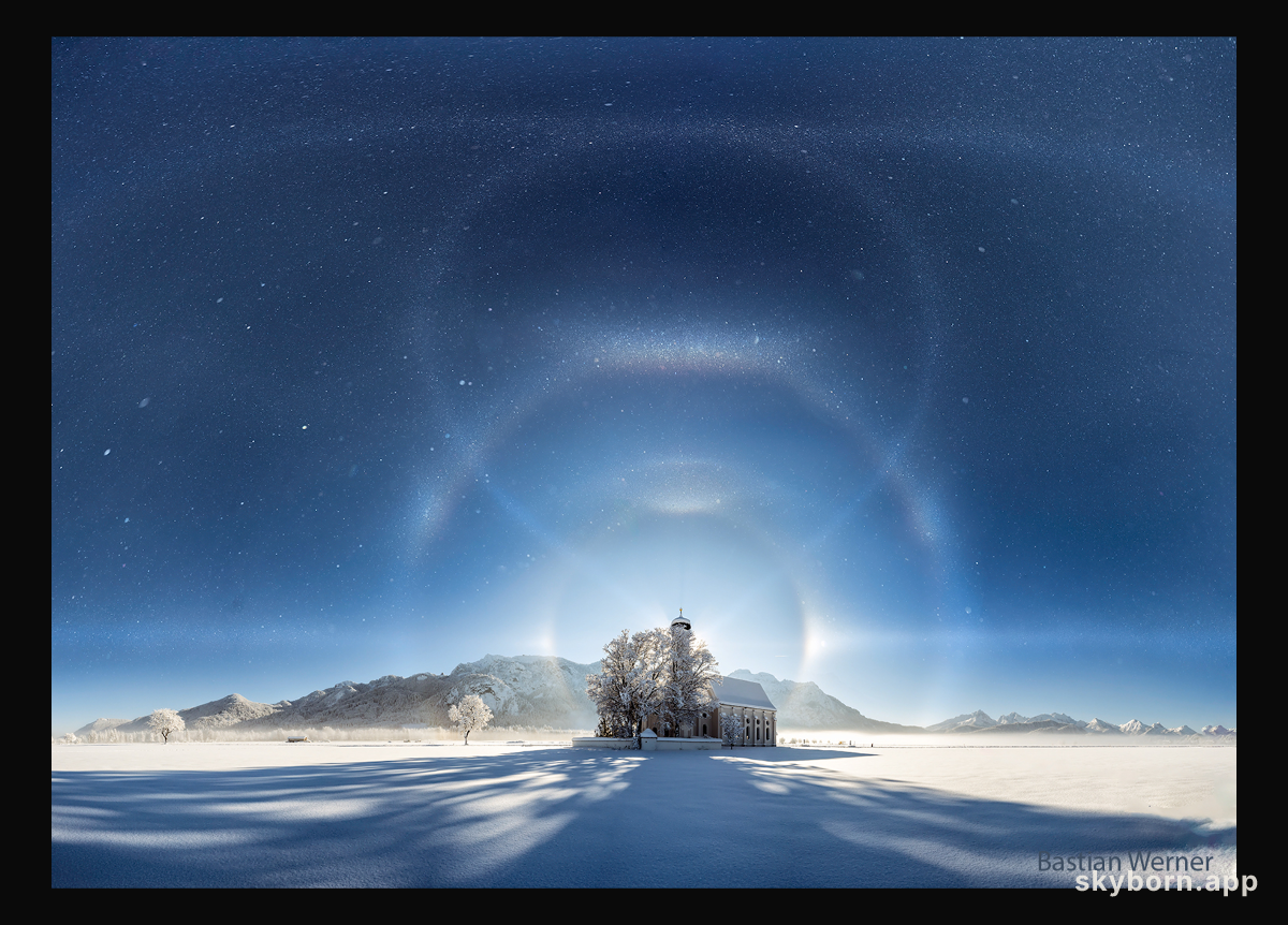 Ice Halos over Bavaria