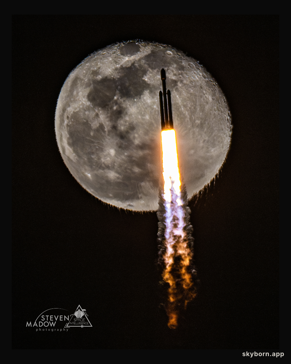Rocket Transits Rippling Moon