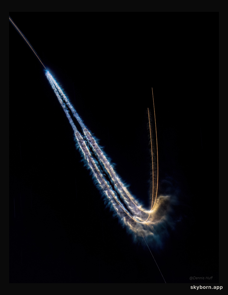 Falcon Heavy Boostback Burn