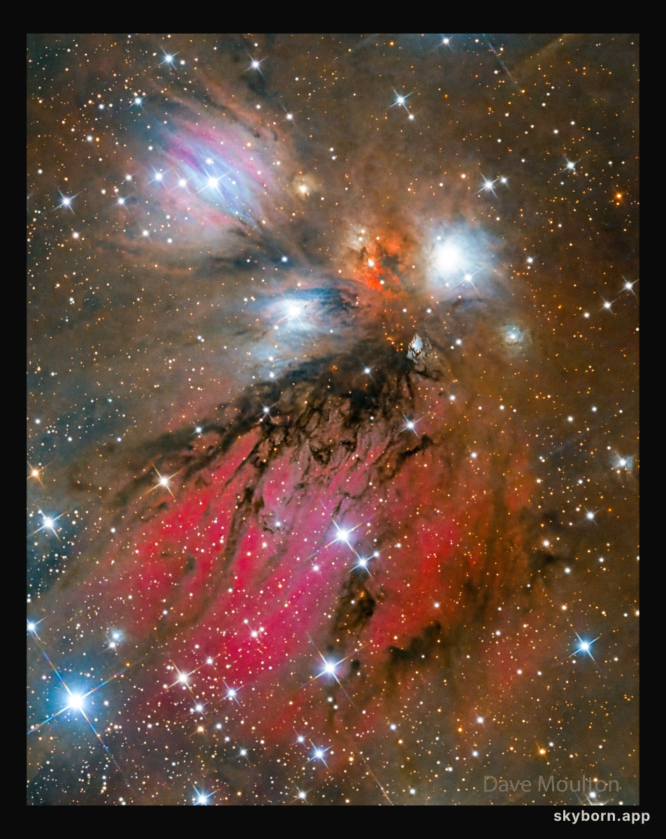 NGC 2170: Angel Nebula Abstract Art