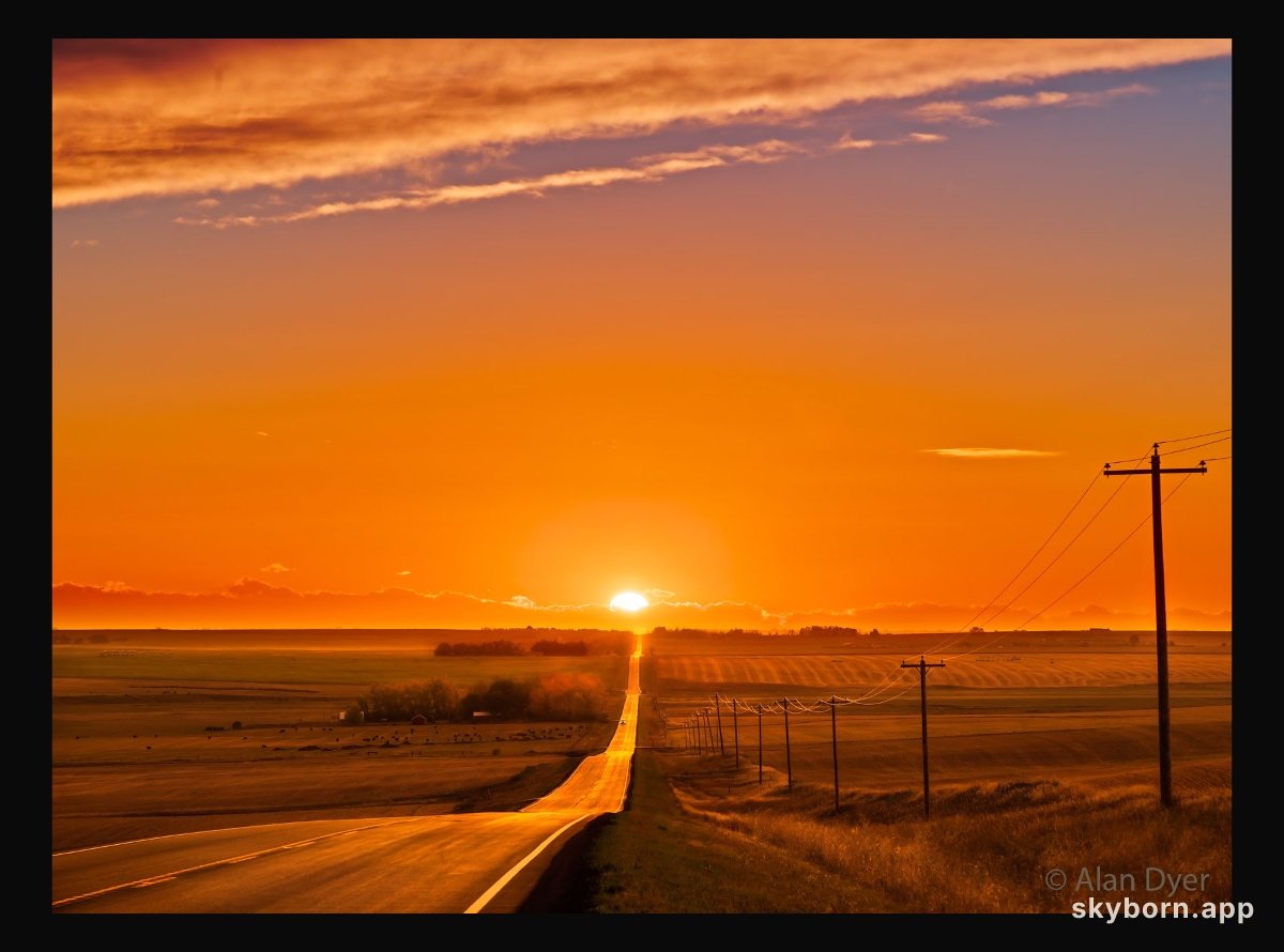 A Picturesque Equinox Sunset