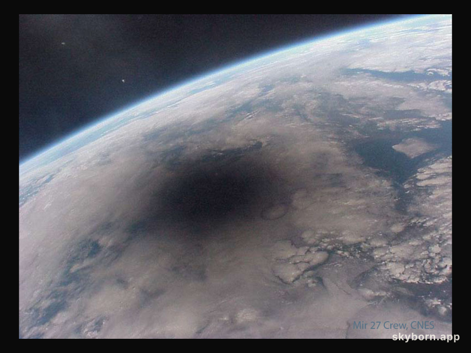 Looking Back at an Eclipsed Earth