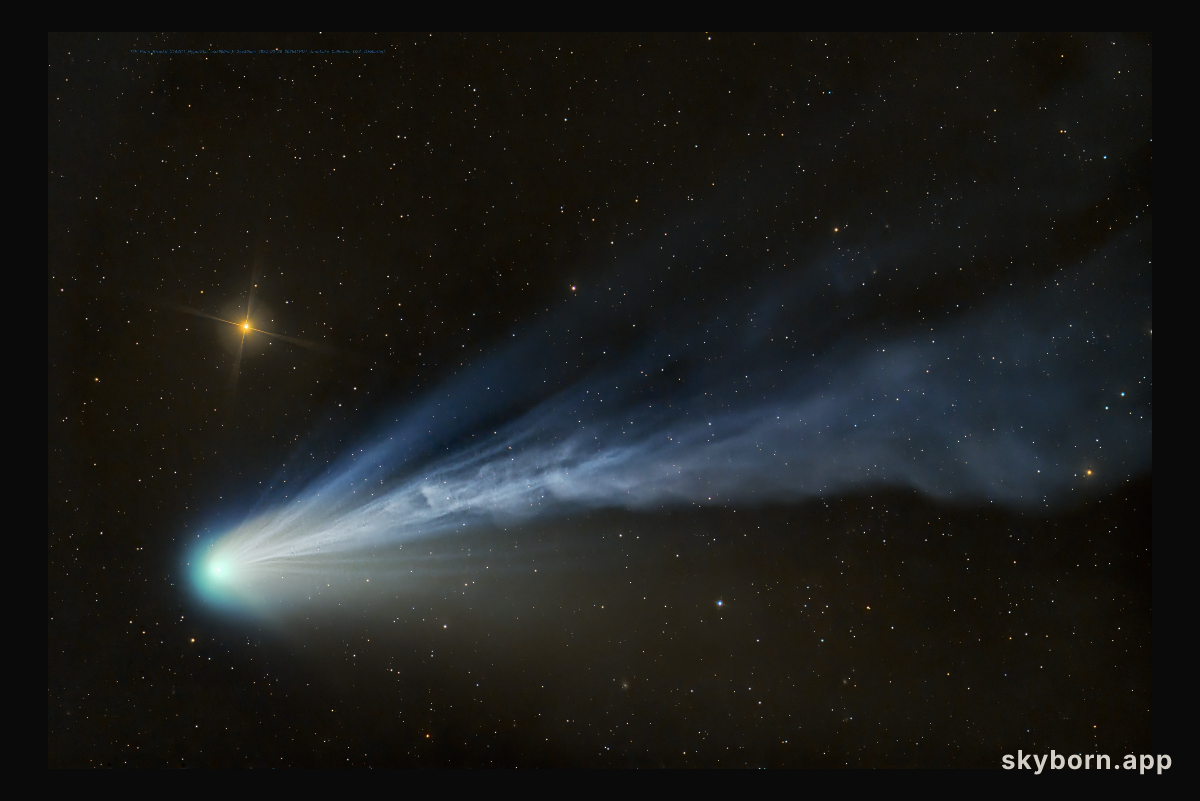 Comet Pons-Brooks at Night