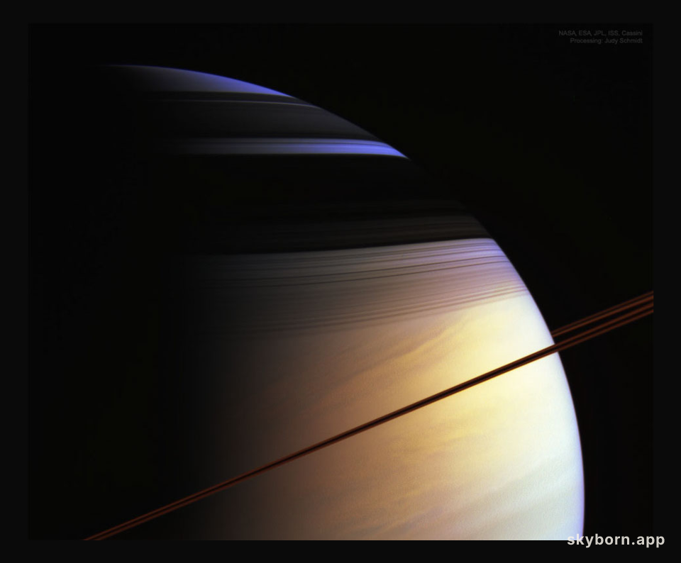 The Colors of Saturn from Cassini