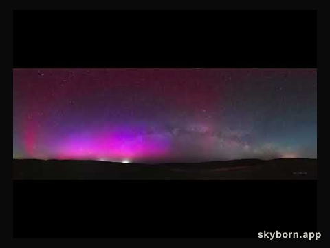 Timelapse: Aurora, SAR, and the Milky Way