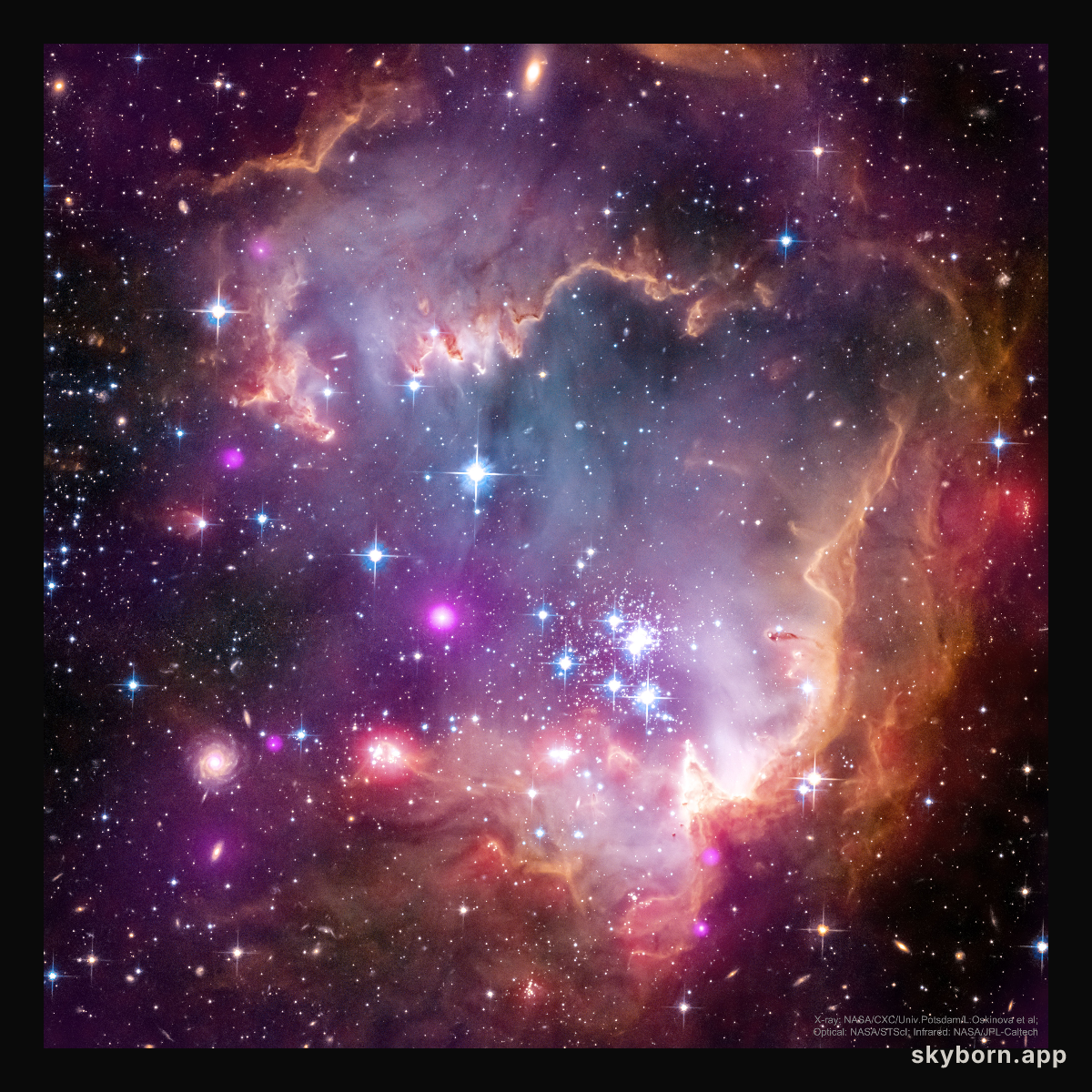 NGC 602: Oyster Star Cluster