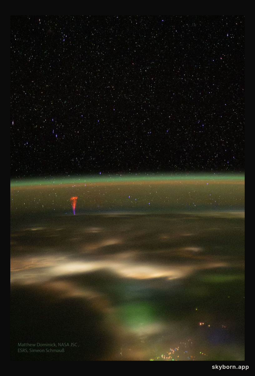 Giant Jet from the International Space Station