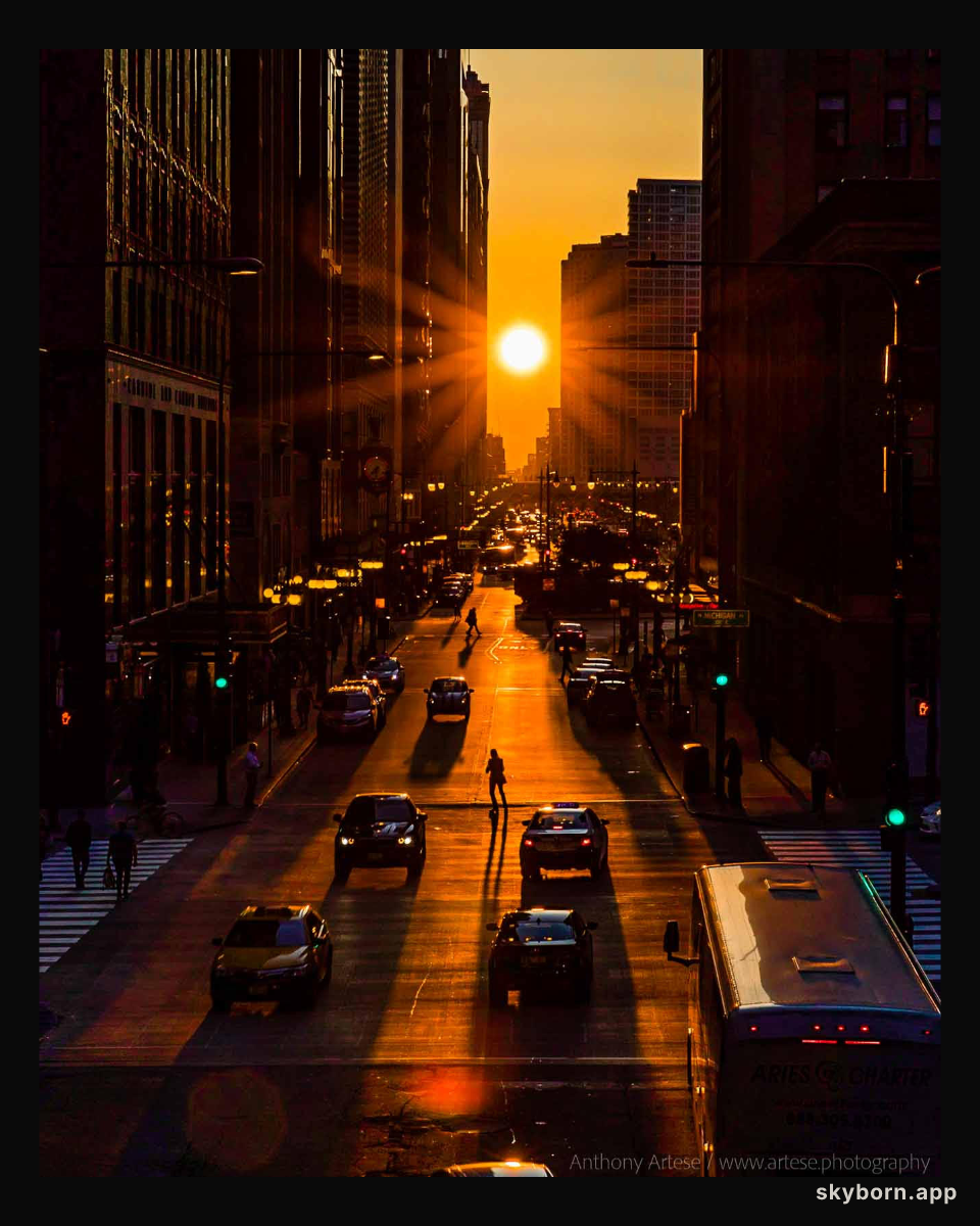 Chicagohenge: Equinox in an Aligned City