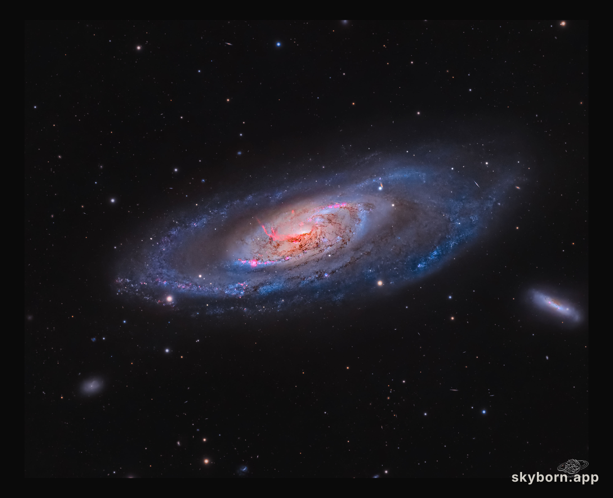 M106: A Spiral Galaxy with a Strange Center