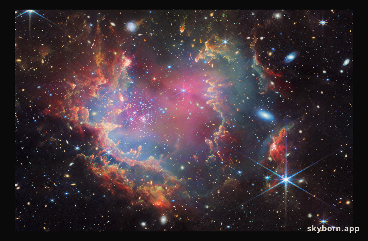 NGC 602 (NIRCam and MIRI image)