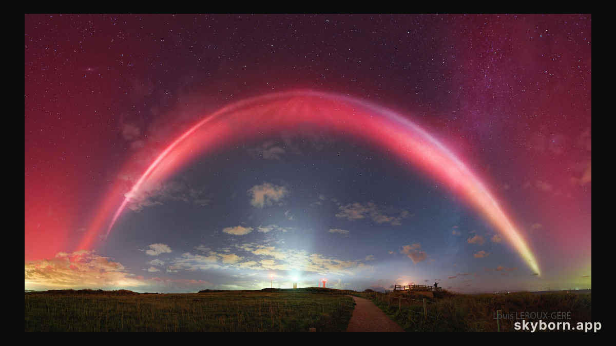 STEVE: A Glowing River over France