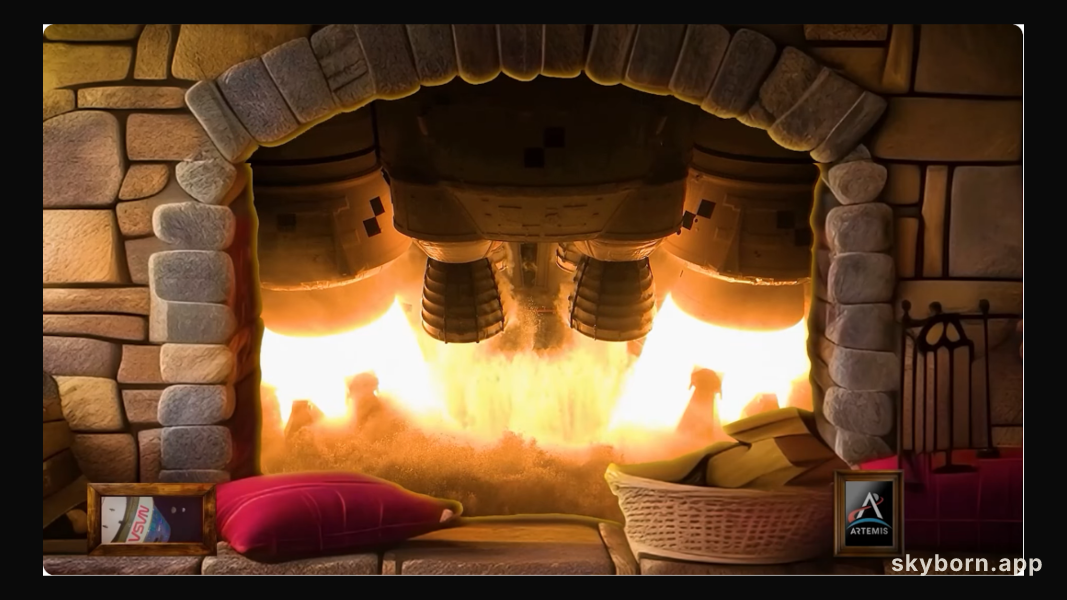 Rocket Engine Fireplace