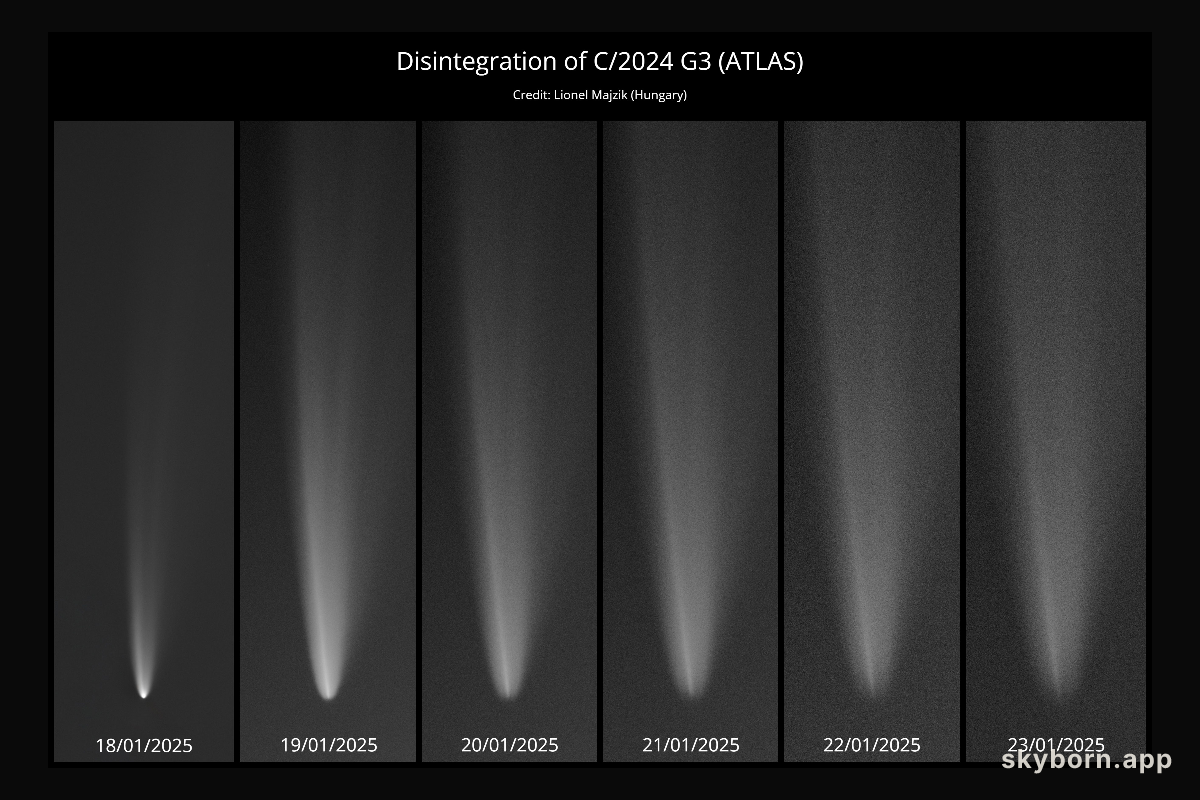 Comet G3 ATLAS Disintegrates