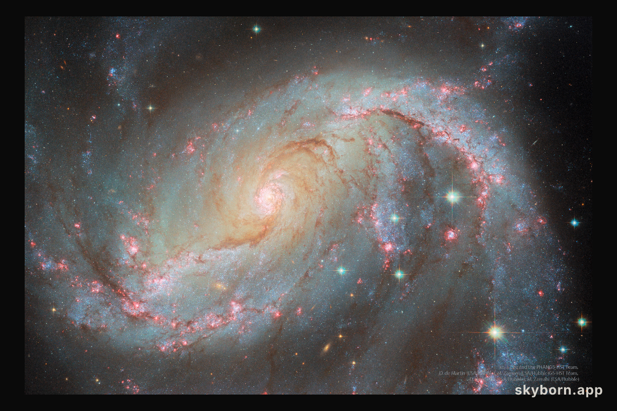 NGC 1672: Barred Spiral Galaxy from Hubble