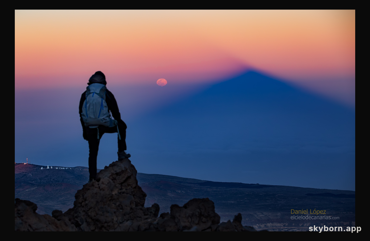 Moon Pi and Mountain Shadow