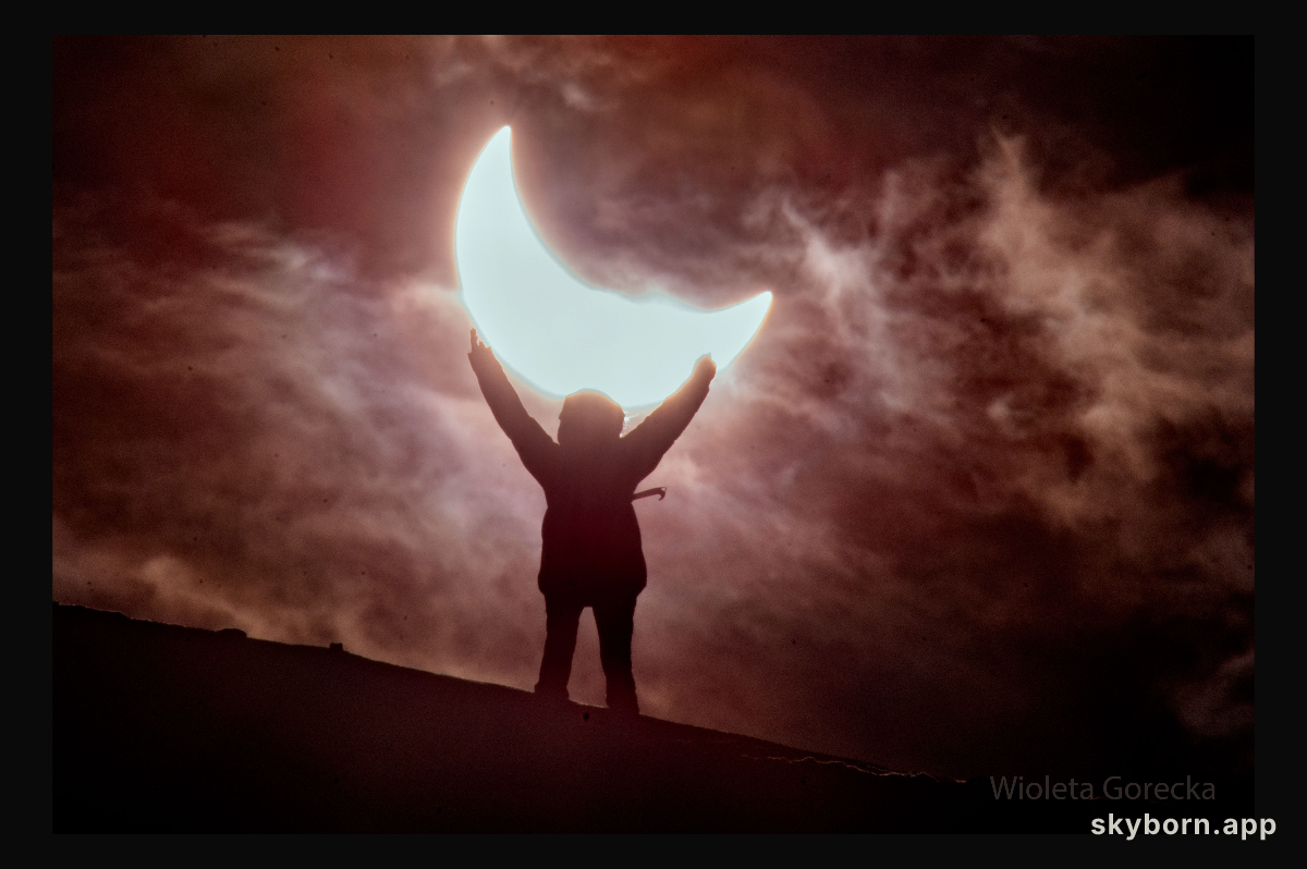 A Partial Solar Eclipse over Iceland