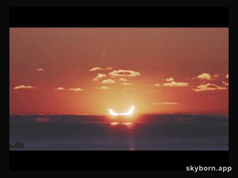 A Double Sunrise from a Partial Eclipse