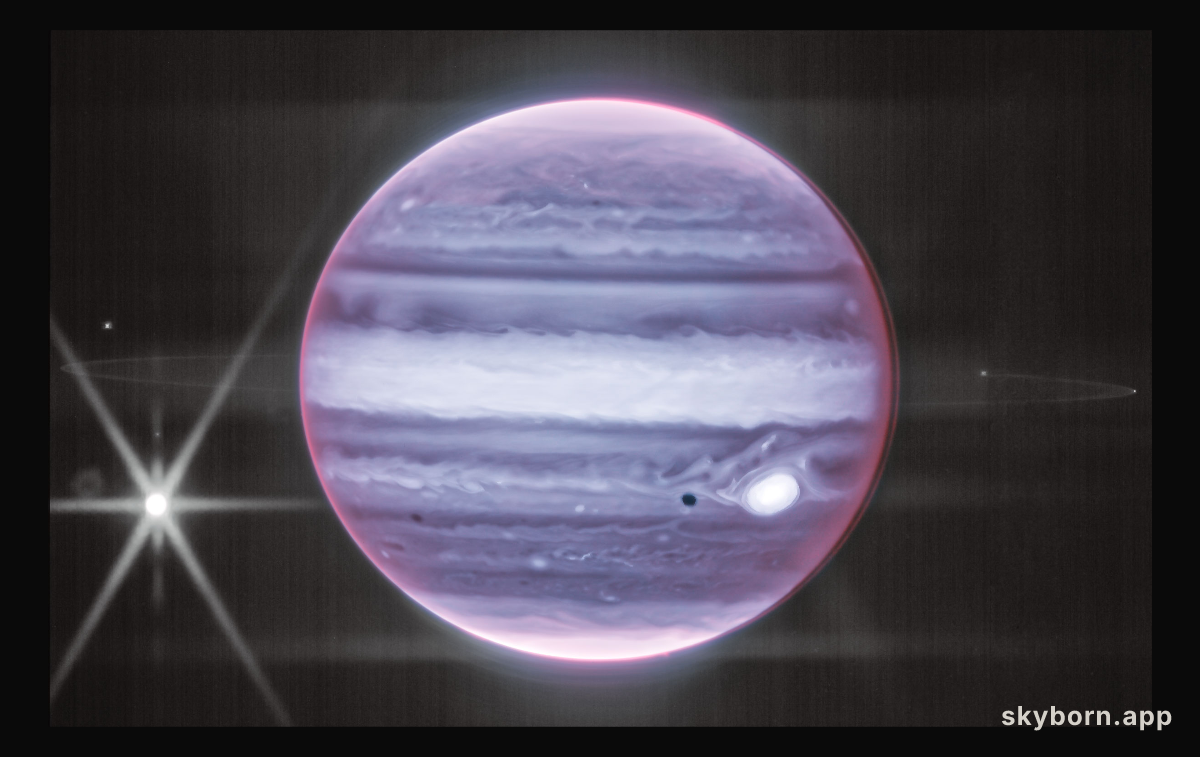 Jupiter and Ring in Infrared from Webb