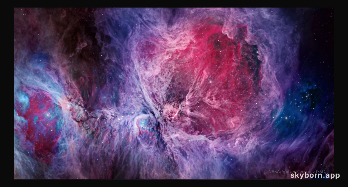 The Orion Nebula in Visible and Infrared