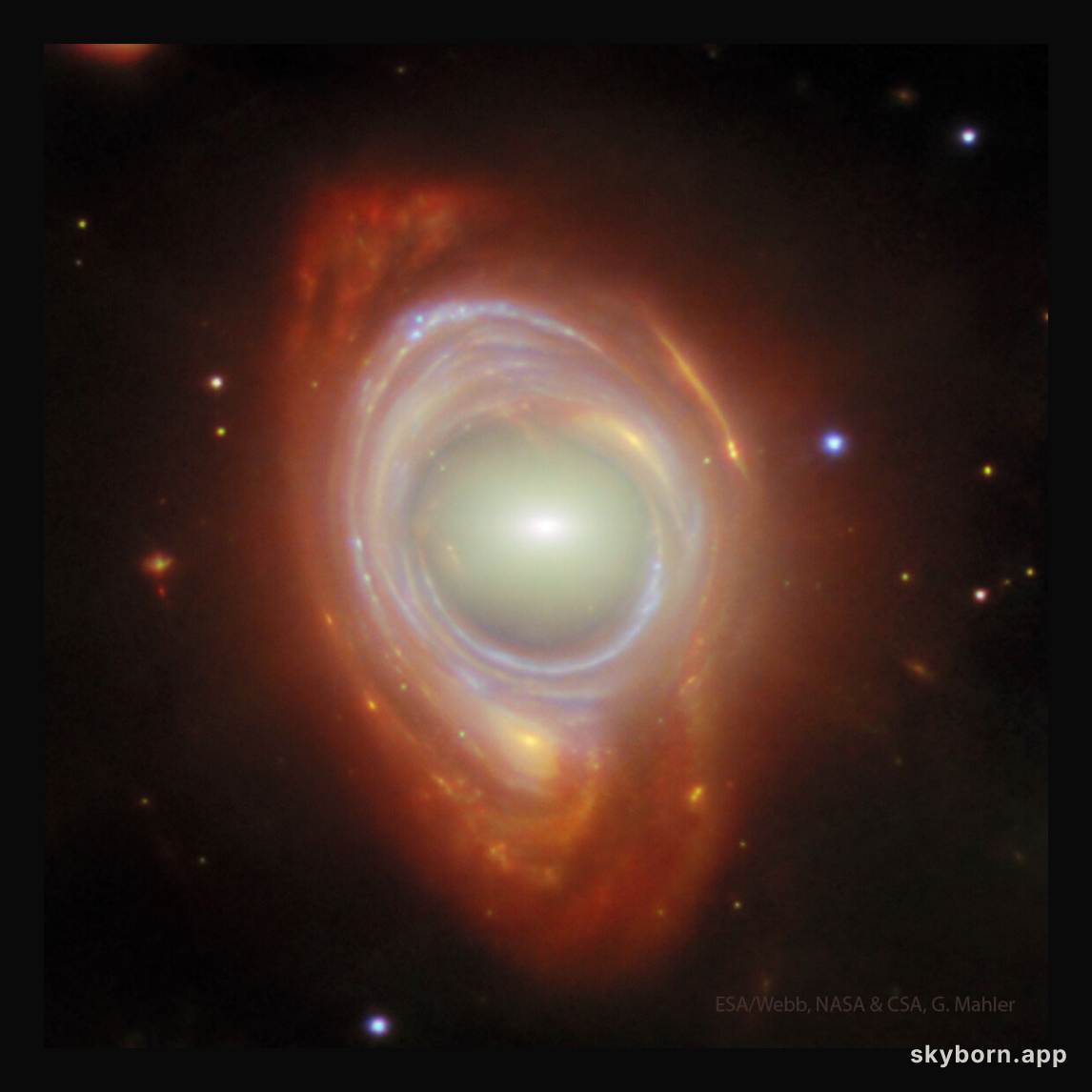 Galaxy Lenses Galaxy from Webb