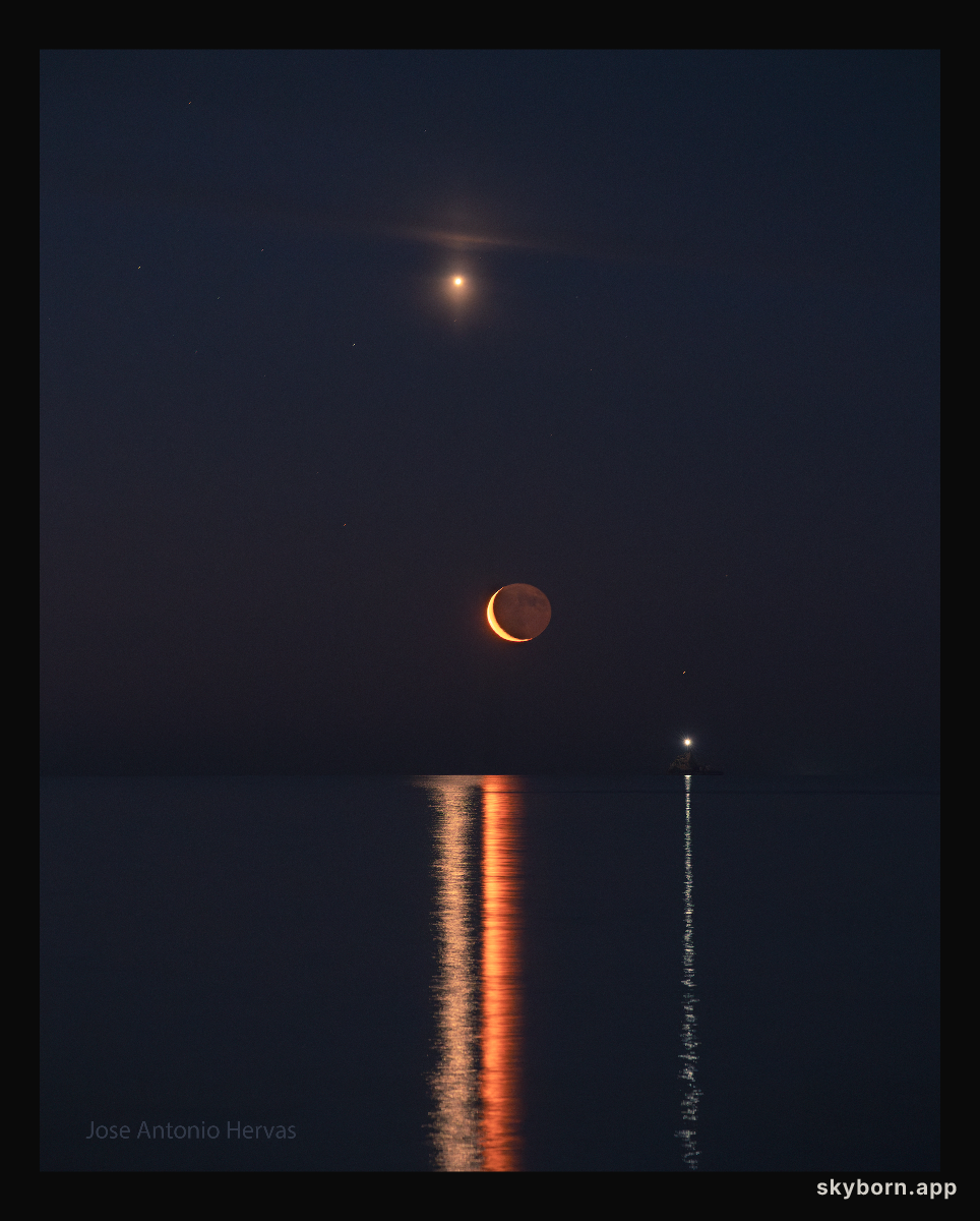 Planet Lines Across Water