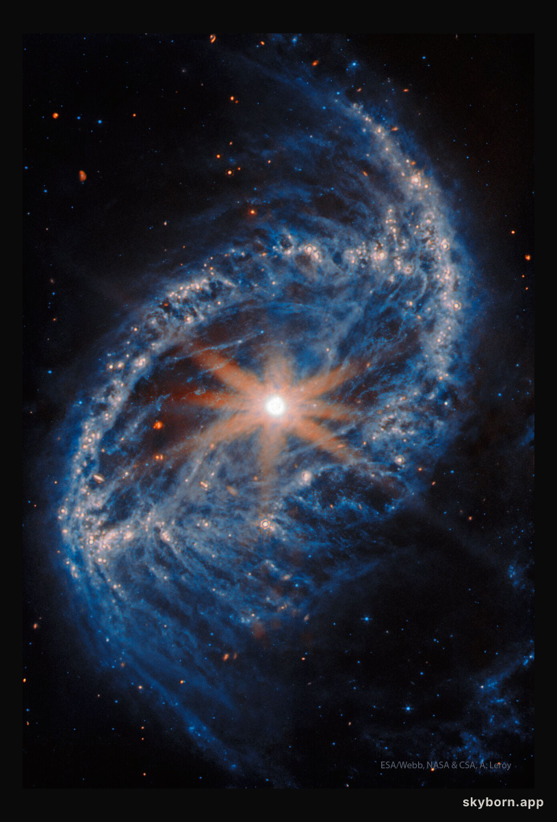 Spiral Galaxy NGC 2566 from Webb